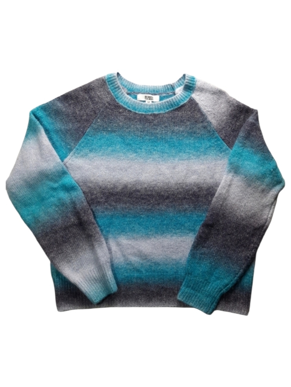 BB Dakota Steve Madden Ombre Stripe Crew Sweater SZ M